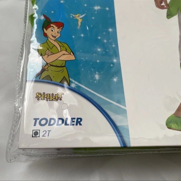 Disney's Tinker Bell Costume Toddler 2T Spirit Halloween Dress Wings Leggings - Picture 5 of 5